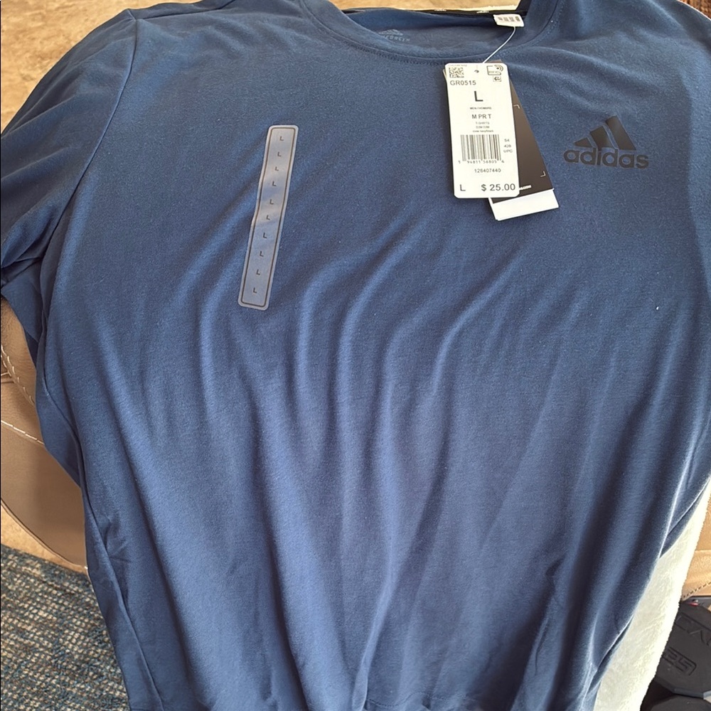 Adidas Men's Blue Shirt